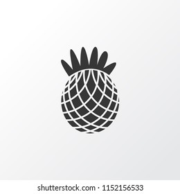 Pineapple icon symbol. Premium quality isolated ananas element in trendy style.