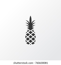 Pineapple Icon Symbol. Premium Quality Isolated Ananas Element In Trendy Style.