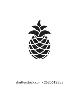 Ananas-Symbol. Ananas Symbolzeichen für mobiles Konzept und Webdesign. Vektorsymbol, Logo-Illustration, Vektorgrafiken