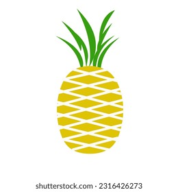 Pineapple icon. Tropical fruit. Vector illustration.