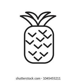 pineapple icon vector