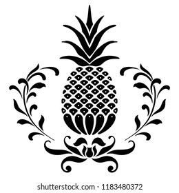 Pineapple icon vector