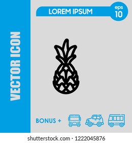 pineapple icon vector