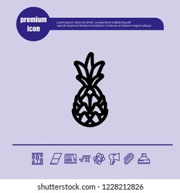 pineapple icon vector