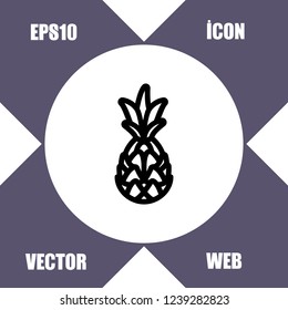 pineapple icon vector