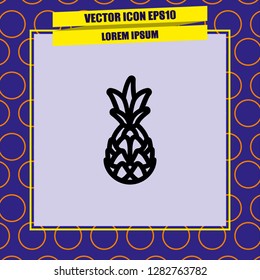 pineapple icon vector