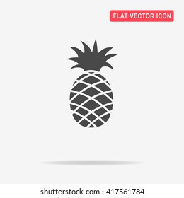 Pineapple icon. Vector concept illustration for design.