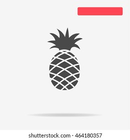Pineapple icon. Vector concept illustration for design.