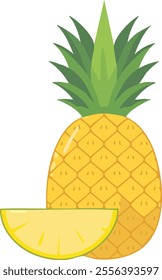 Pineapple icon vector design illustration