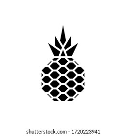 pineapple icon. vector fruit symbol