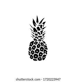 pineapple icon. vector fruit symbol