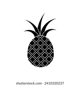 Pineapple icon vector. Fruits illustration sign. Vitamins symbol. Vegetarian logo. Food mark.
