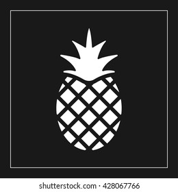 pineapple icon. pineapple vector illustration