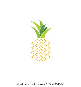 pineapple icon vector illustration design template