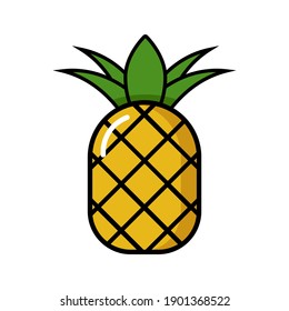 pineapple icon. Vector illustration eps10