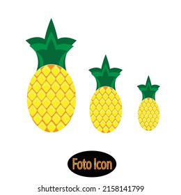 Pineapple icon. Vector illustration eps10