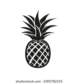 Pineapple icon. Vector illustration. Flat design.