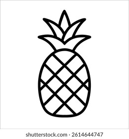 Pineapple Icon Vector Illustration om white background