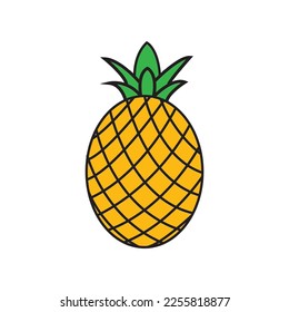 pineapple icon vector illustration symbol design