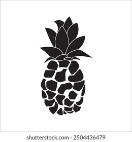 PINEAPPLE ICON VECTOR ILLUSTRATION SYMBOL DESIGN