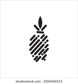 PINEAPPLE ICON VECTOR ILLUSTRATION SYMBOL DESIGN