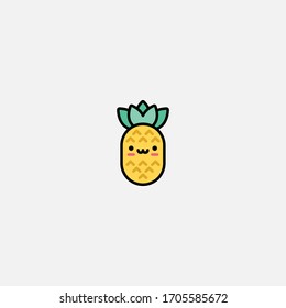 pineapple icon vector illustrator sign