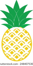 pineapple icon vector logo pineapple isolated pattern slice art pineapple juice food illustration separated background for texture watercolor.