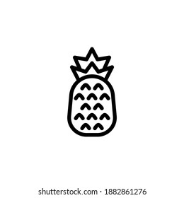 Pineapple icon in vector. Logotype