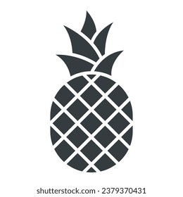 Pineapple icon vector sign and symbol on trendy design for design and print.
