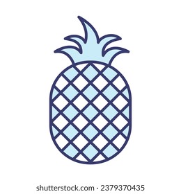 Pineapple icon vector sign and symbol on trendy design for design and print.