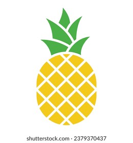 Pineapple icon vector sign and symbol on trendy design for design and print.