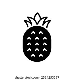 Pineapple icon vector stock illustration