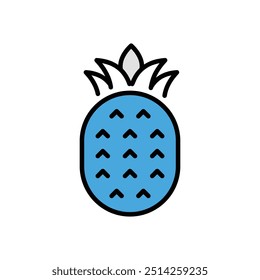 Pineapple icon vector stock illustration
