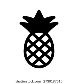 Ilustración de diseño de símbolo de Vector de icono de piña