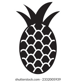 diseño de imagen de icono de piña vectorial