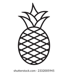 pineapple icon vector template illustration logo design