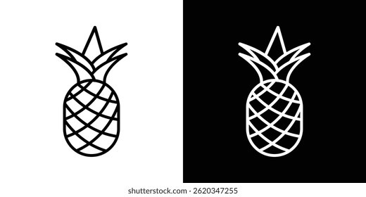 Pineapple icon vector for web and mobile app. Symbol isolated.