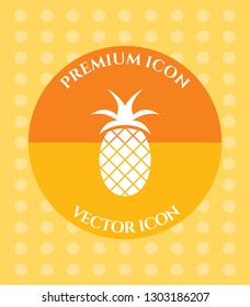 Pineapple Icon for Web, Applications, Software & Graphic Designs.