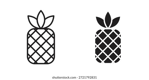 Icono de piña para su diseño de Sitio web, logotipo, App, interfaz de usuario. EPS10