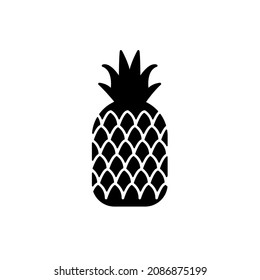 Pineapple icons symbol vector elements for infographic web