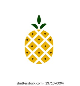 Pineapple icon,vector illustration. Flat design style. vector pineapple icon illustration isolated on White background, pineapple icon Eps10. pineapple icons graphic design vector symbols.