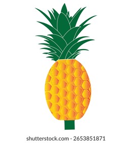pineapple illustration coloring 3d illustration
