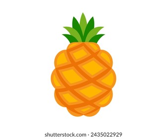 pineapple illustration for coloring book template, pineapple for kids worksheet printable