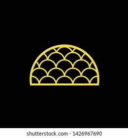 pineapple illustration design simple template