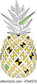Pineapple illustration vector design for your special needs.