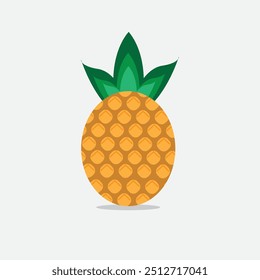 Pineapple isolate on white  bakground