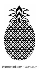 pineapple isolated on White background