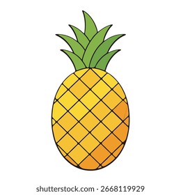 pineapple isolated on white background