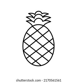 Pineapple Isolated Vector icon which can easily modify or edit

