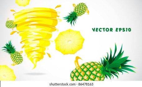 pineapple with juicy twister